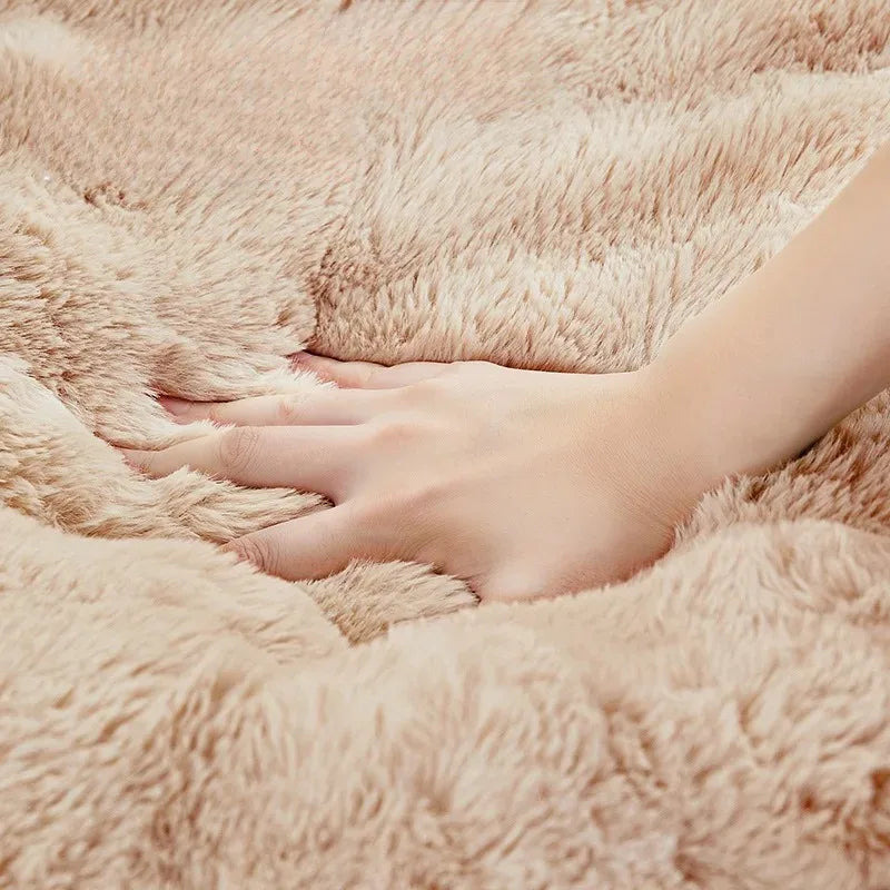 Coral Fleece Dog Bed