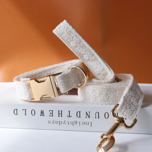 Lace Wedding Dog Collar